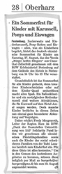 Artikel vom 12.08.2022 aus der Goslarsche Zeitung