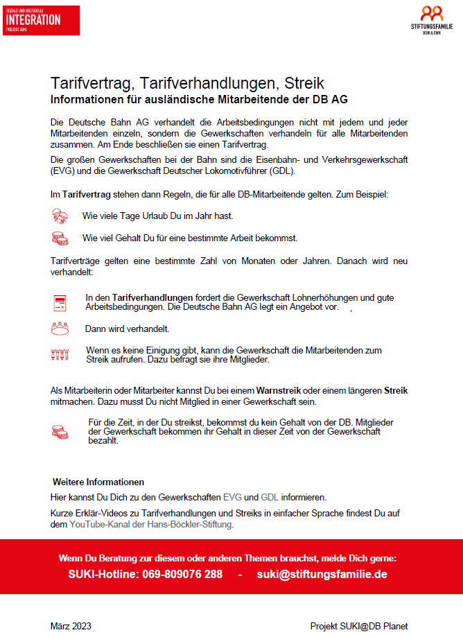 Infoblatt SUKI Streiken